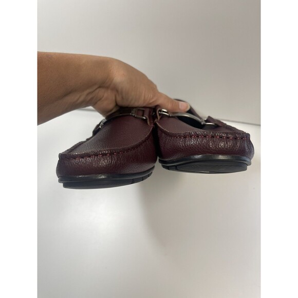 Zanzara Men’s Pebbles Leather Slip On Loafers In Burgundy Sz 11 New W/O Tag